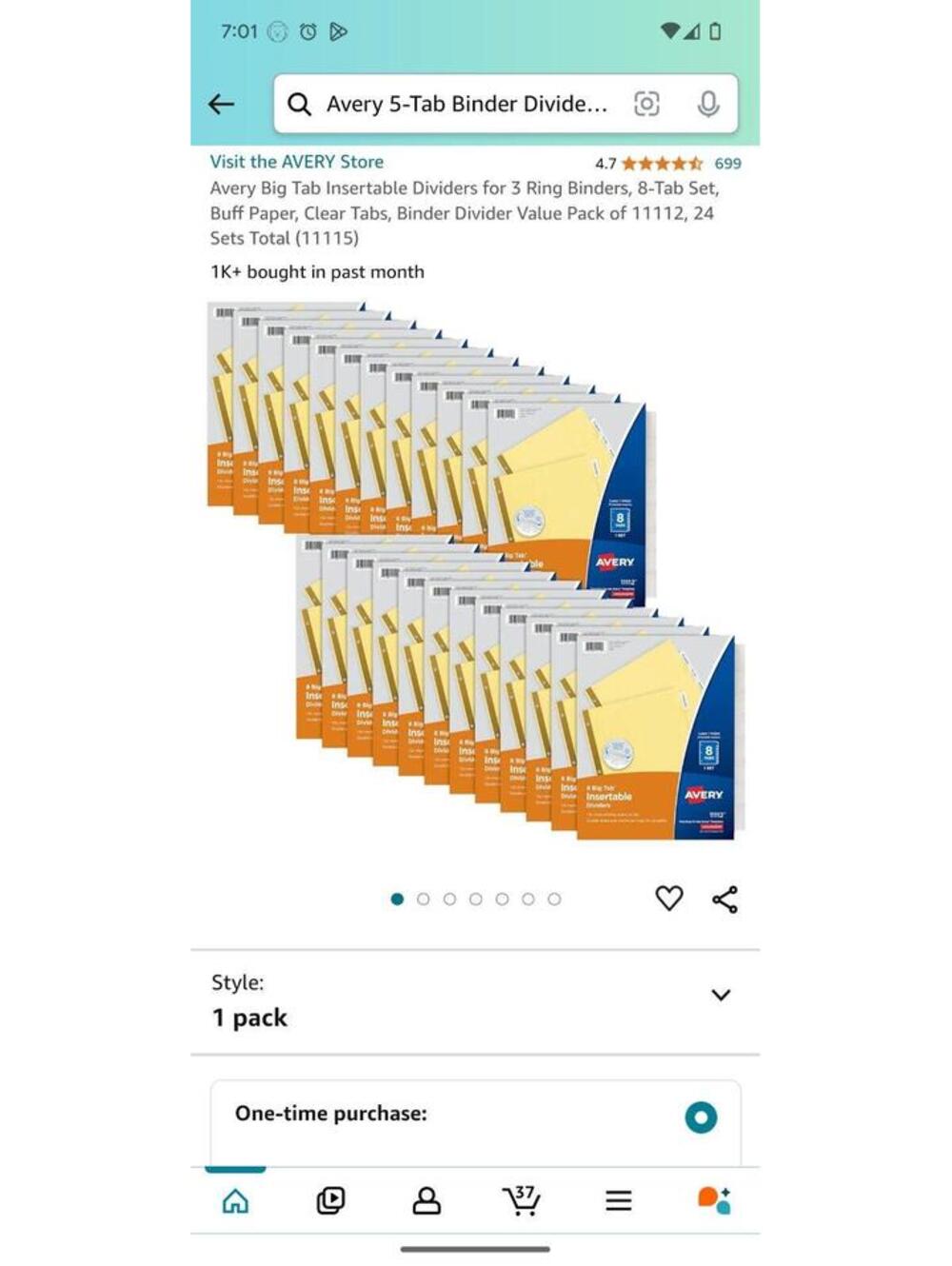 Visit the AVERY Store Avery Big Tab Insertable Dividers for 3 Ring 24 pack